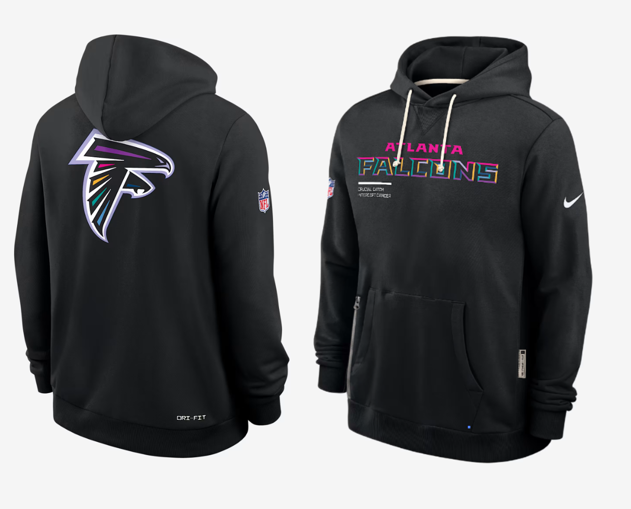 Men Atlanta Falcons  black 2025 Nike NFL hoodie